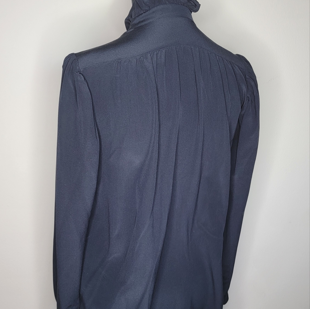 Stella McCartney Meredith blouse Size S  Navy Blue - Picture 10 of 16